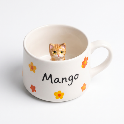 Handmade Custom Ceramic Pet Mug