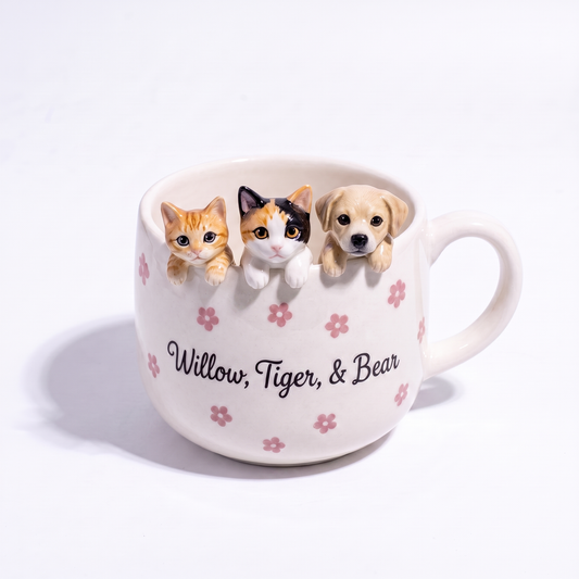 Handmade Custom Ceramic Pet Mug